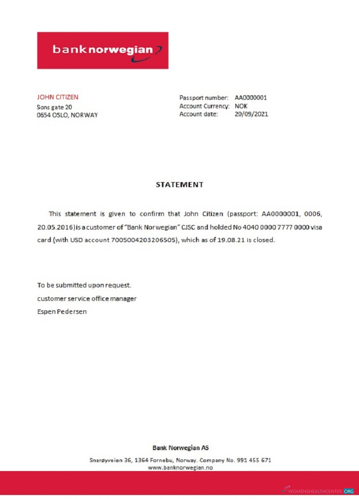 Download Norway Bank Norwegian closure reference Photoshop template